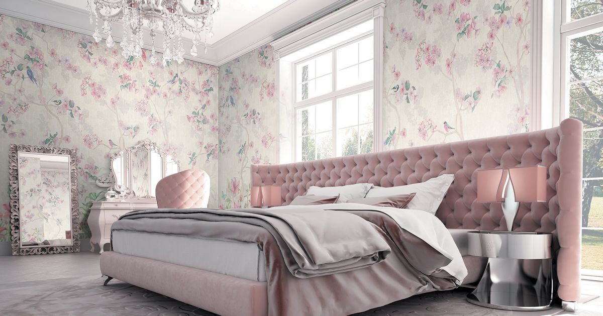 Панно Affresco Wallpaper Part 1 Floral Melody AB50-COL3 2x2,68 м фото в интерьере