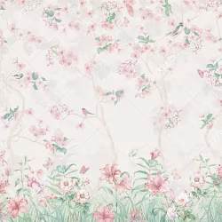 Панно Affresco Wallpaper Part 1 Floral Melody AB50-COL4 2x2,68 м