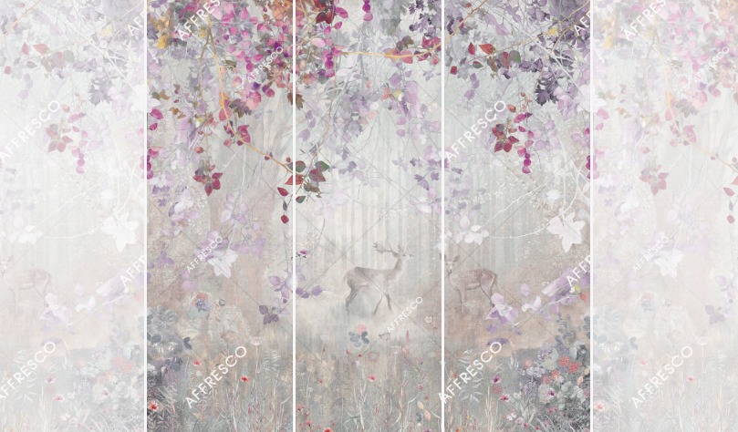 Панно Affresco Wallpaper Part 1 Deep in the forest AVN38-COL2 2x2,01 м