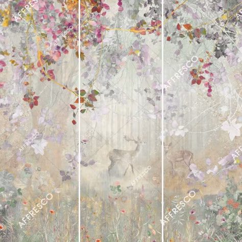 Панно Affresco Wallpaper Part 1 Deep in the forest AVN38-COL3 2x2,01 м