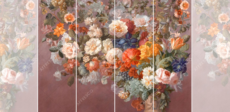 Панно Affresco Wallpaper Part 1 Still Life with Flowers AB60-COL1 2x2,68 м