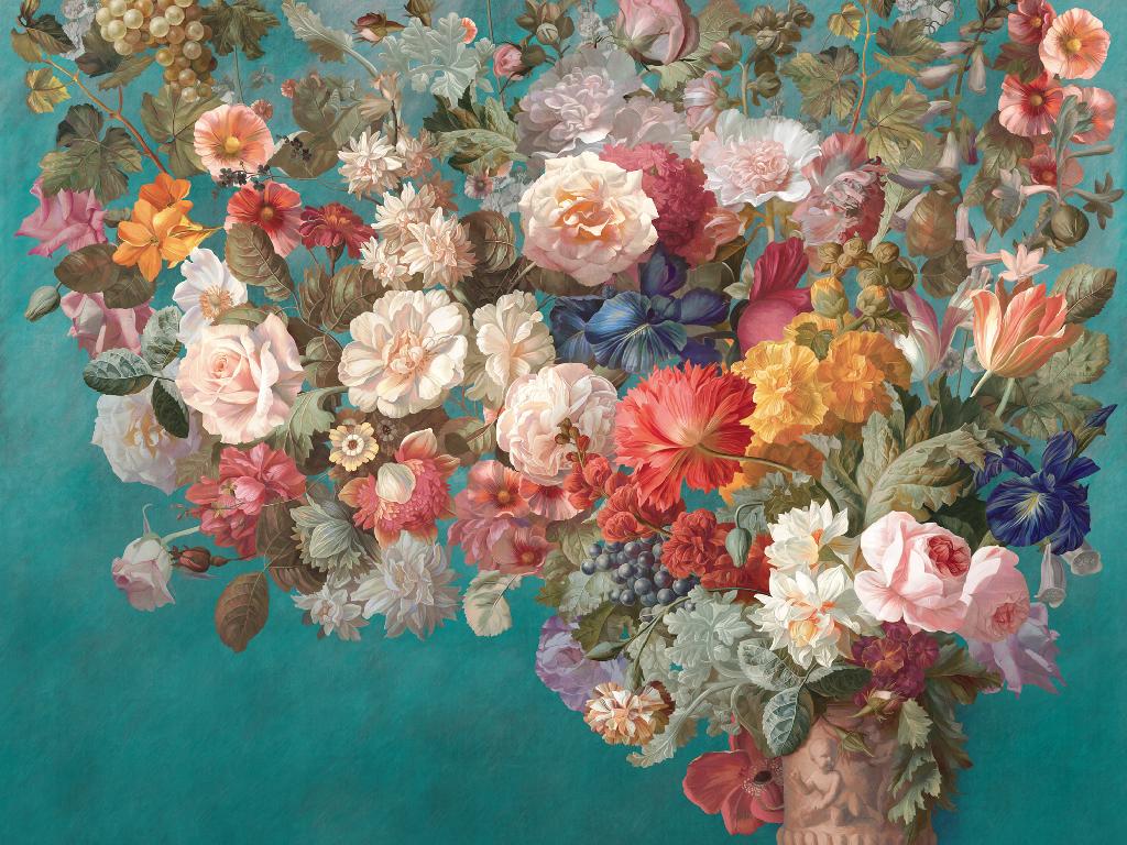 Панно Affresco Wallpaper Part 1 Still Life with Flowers AB60-COL2 2x2,68 м