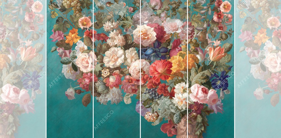 Панно Affresco Wallpaper Part 1 Still Life with Flowers AB60-COL2 2x2,68 м