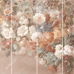 Панно Affresco Wallpaper Part 1 Still Life with Flowers AB60-COL5 2x2,68 м