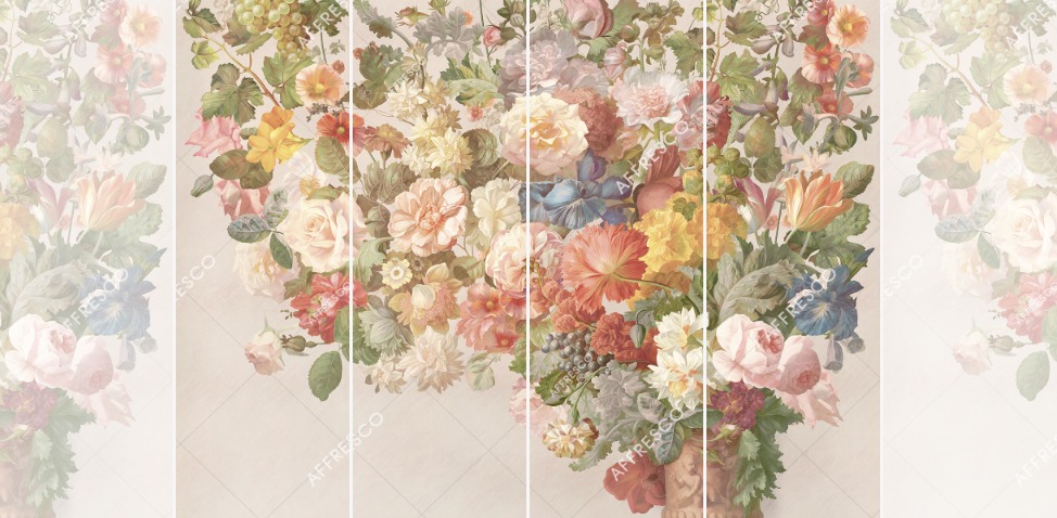 Панно Affresco Wallpaper Part 1 Still Life with Flowers AB60-COL6 2x2,68 м