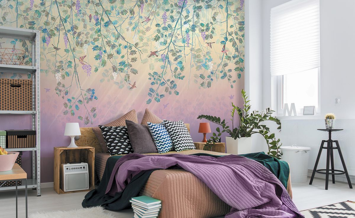 Панно Affresco Wallpaper Part 1 Rowan Tree JK31-COL2 2x2,68 м фото в интерьере