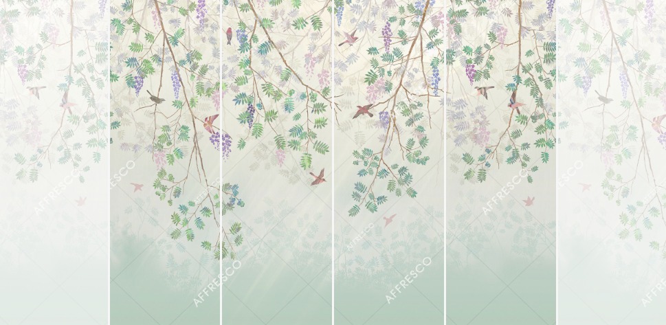 Панно Affresco Wallpaper Part 1 Rowan Tree JK31-COL4 2x2,68 м