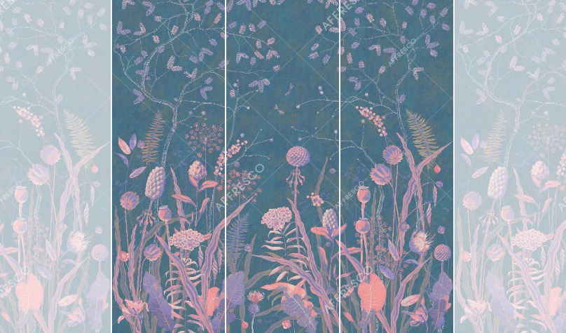 Панно Affresco Wallpaper Part 1 Nocturnal Meadow NR26-COL3 2x2,01 м