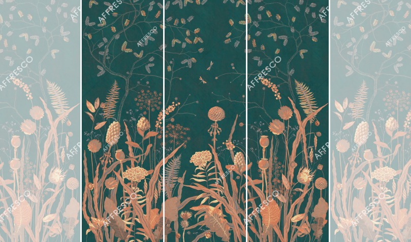 Панно Affresco Wallpaper Part 1 Nocturnal Meadow NR26-COL4 2x2,01 м