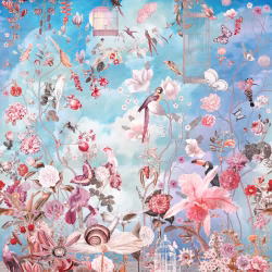 Панно Affresco Wallpaper Part 1 Morning in tsvetarium AB56-COL3 2x2,01 м