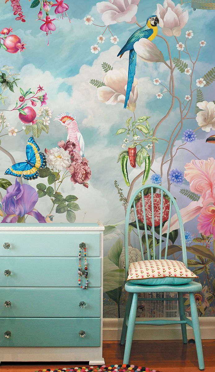 Панно Affresco Wallpaper Part 1 Morning in tsvetarium AB56-COL4 2x2,01 м фото в интерьере