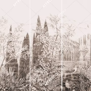 Панно Affresco Wallpaper Part 1 Cypress DG68-COL1 2x4,69 м