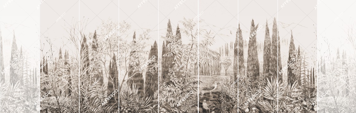 Панно Affresco Wallpaper Part 1 Cypress DG68-COL1 2x4,69 м