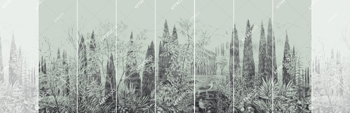 Панно Affresco Wallpaper Part 1 Cypress DG68-COL2 2x4,69 м
