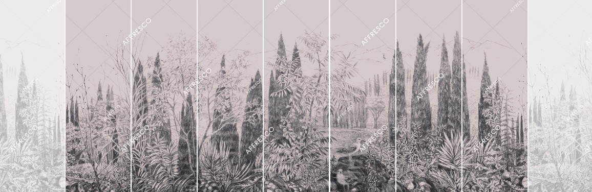 Панно Affresco Wallpaper Part 1 Cypress DG68-COL3 2x4,69 м