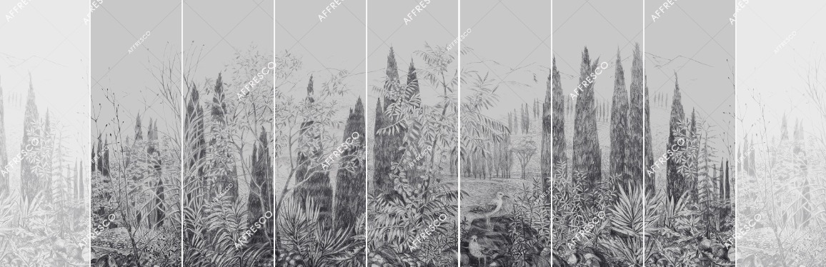 Панно Affresco Wallpaper Part 1 Cypress DG68-COL4 2x4,69 м
