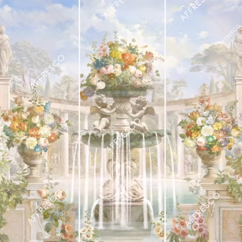 Панно Affresco Wallpaper Part 1 Fountain of Fortune AF737-COL1 2,4x2,55 м