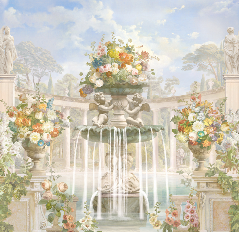 Панно Affresco Wallpaper Part 1 Fountain of Fortune AF737-COL1 2,4x2,55 м