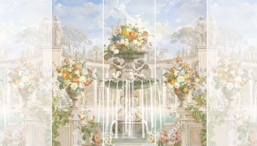 Панно Affresco Wallpaper Part 1 Fountain of Fortune AF737-COL1 2,4x2,55 м