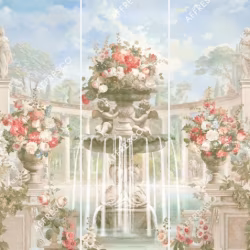 Панно Affresco Wallpaper Part 1 Fountain of Fortune AF737-COL2 2,4x2,55 м