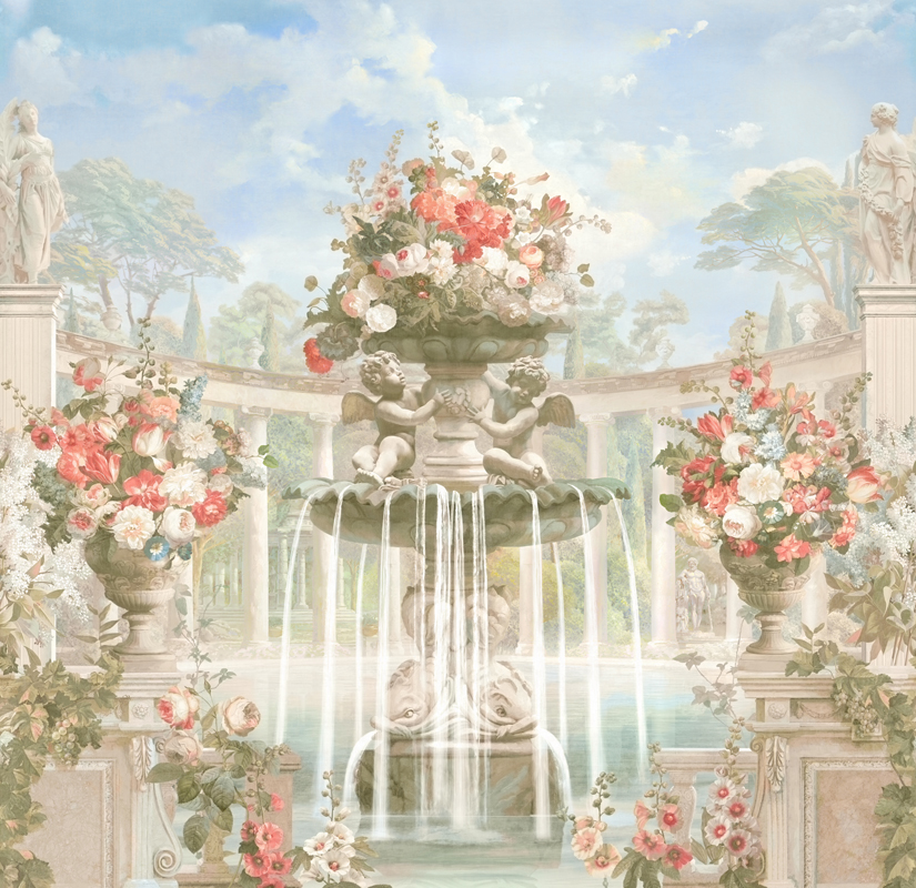 Панно Affresco Wallpaper Part 1 Fountain of Fortune AF737-COL2 2,4x2,55 м