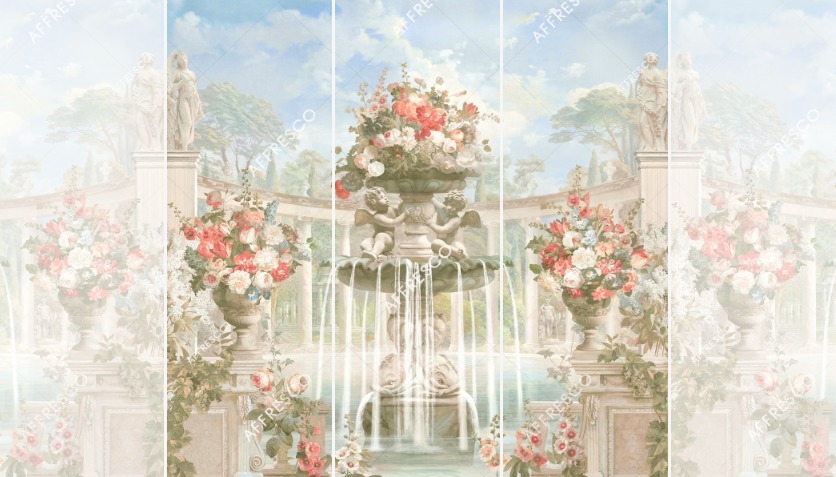 Панно Affresco Wallpaper Part 1 Fountain of Fortune AF737-COL2 2,4x2,55 м