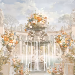 Панно Affresco Wallpaper Part 1 Fountain of Fortune AF737-COL3 2,4x2,55 м