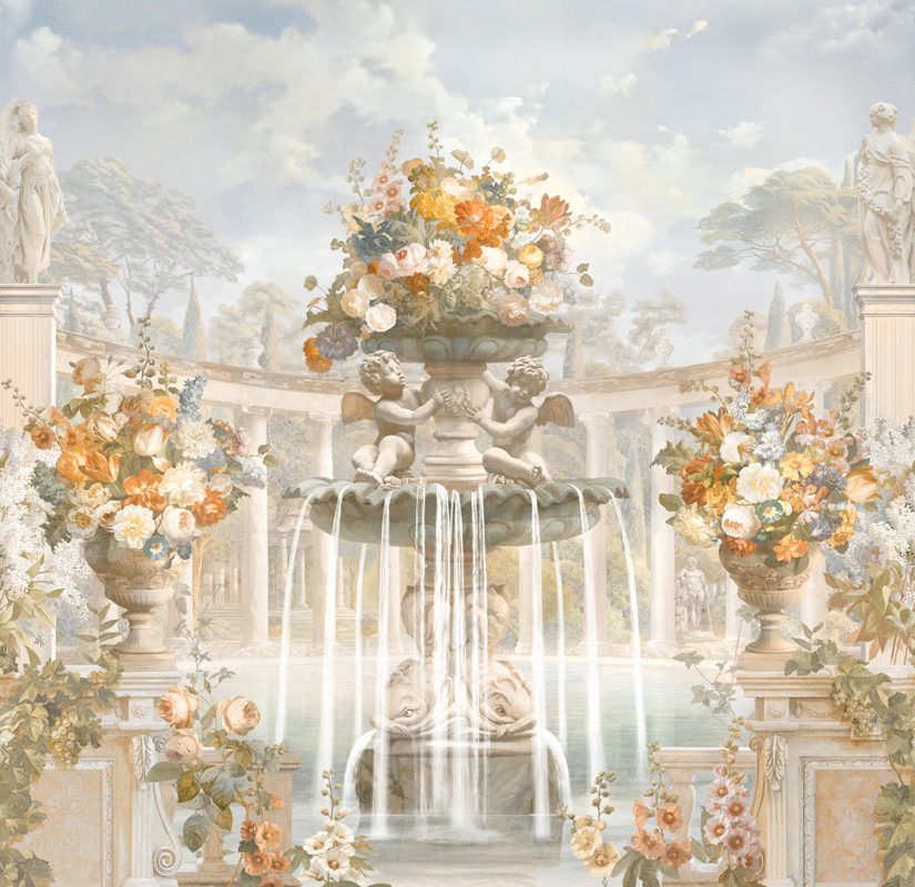 Панно Affresco Wallpaper Part 1 Fountain of Fortune AF737-COL3 2,4x2,55 м