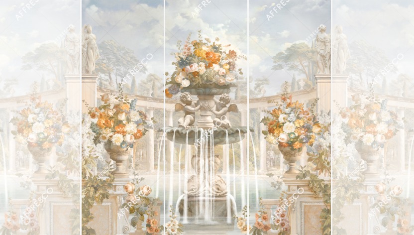 Панно Affresco Wallpaper Part 1 Fountain of Fortune AF737-COL3 2,4x2,55 м