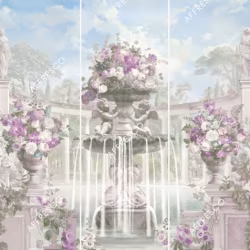 Панно Affresco Wallpaper Part 1 Fountain of Fortune AF737-COL4 2,4x2,55 м