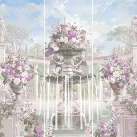 Панно Affresco Wallpaper Part 1 Fountain of Fortune AF737-COL4 2,4x2,55 м