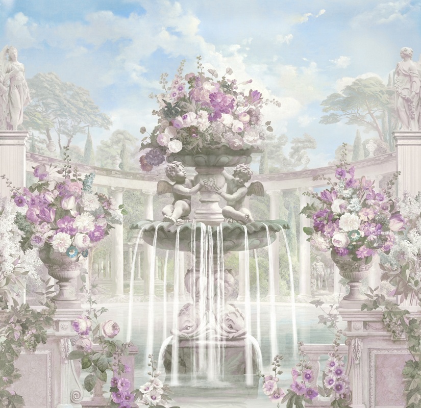 Панно Affresco Wallpaper Part 1 Fountain of Fortune AF737-COL4 2,4x2,55 м