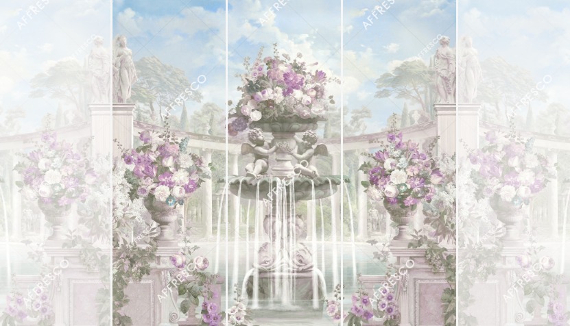Панно Affresco Wallpaper Part 1 Fountain of Fortune AF737-COL4 2,4x2,55 м