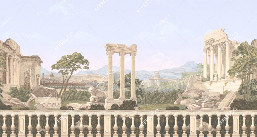 Панно Affresco Wallpaper Part 1 Antique Landscape AF740-COL1 2,4x4,6 м