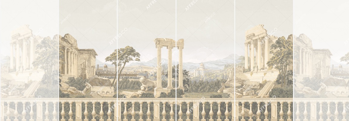 Панно Affresco Wallpaper Part 1 Antique Landscape AF740-COL2 2,4x4,6 м