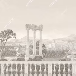 Панно Affresco Wallpaper Part 1 Antique Landscape AF740-COL3 2,4x4,6 м