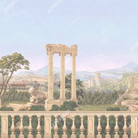 Панно Affresco Wallpaper Part 1 Antique Landscape AF740-COL4 2,4x4,6 м