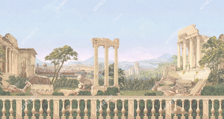 Панно Affresco Wallpaper Part 1 Antique Landscape AF740-COL4 2,4x4,6 м