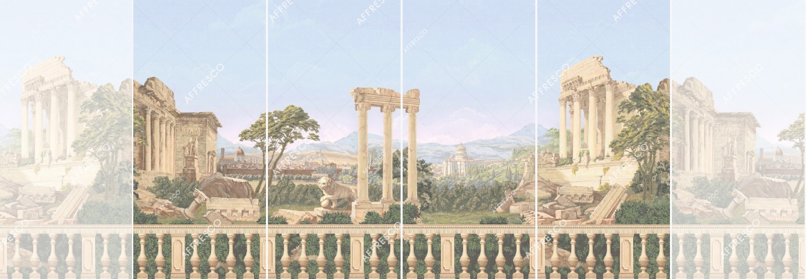Панно Affresco Wallpaper Part 1 Antique Landscape AF740-COL4 2,4x4,6 м