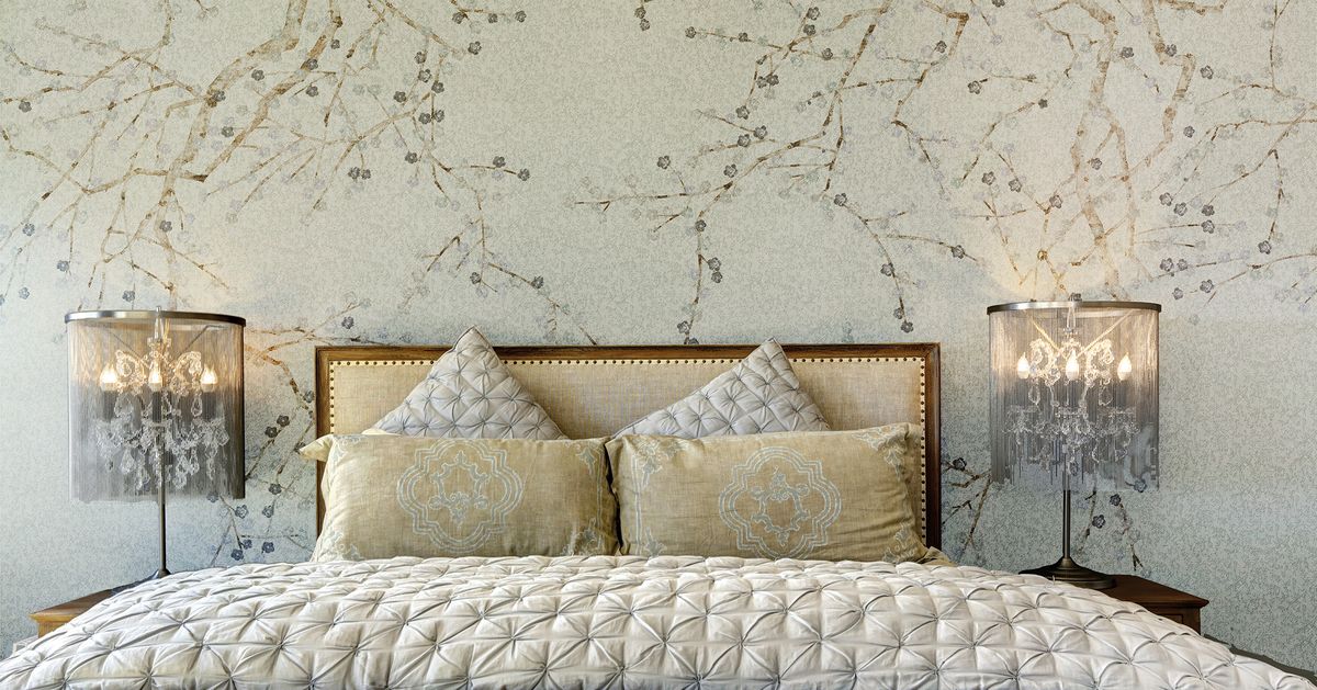 Панно Affresco Wallpaper Part 1 Branches in Bloom AF706-COL2 2,75x3,99 м фото в интерьере