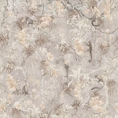 Панно Affresco Wallpaper Part 1 Monkeys AF959-COL3 2x2,01 м