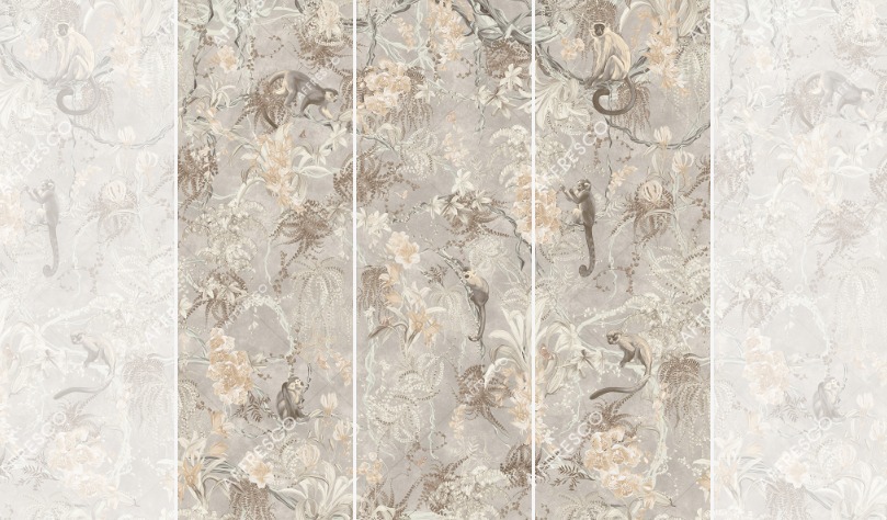 Панно Affresco Wallpaper Part 1 Monkeys AF959-COL3 2x2,01 м