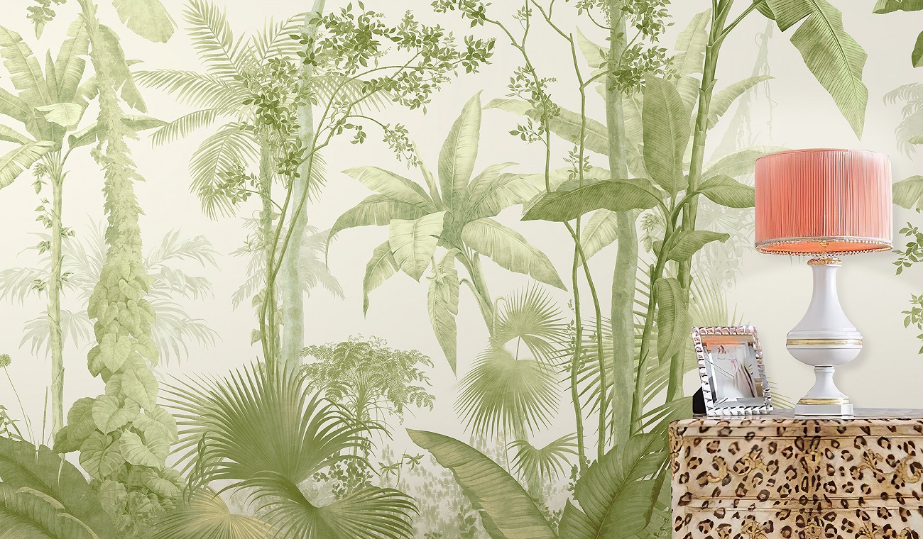 Панно Affresco Wallpaper Part 1 French Garden AF953-COL1 2x4,02 м фото в интерьере