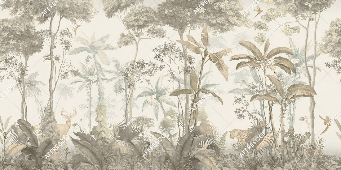 Панно Affresco Wallpaper Part 1 French Garden AF953-COL3 2x4,02 м