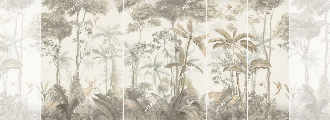 Панно Affresco Wallpaper Part 1 French Garden AF953-COL3 2x4,02 м