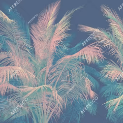 Панно Affresco Wallpaper Part 1 Tropical Branches AF950-COL2 2x2,68 м