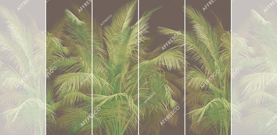 Панно Affresco Wallpaper Part 1 Tropical Branches AF950-COL4 2x2,68 м