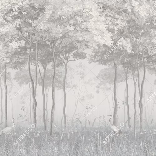 Панно Affresco Wallpaper Part 1 Forest Glade AF951-COL1 2x2,68 м