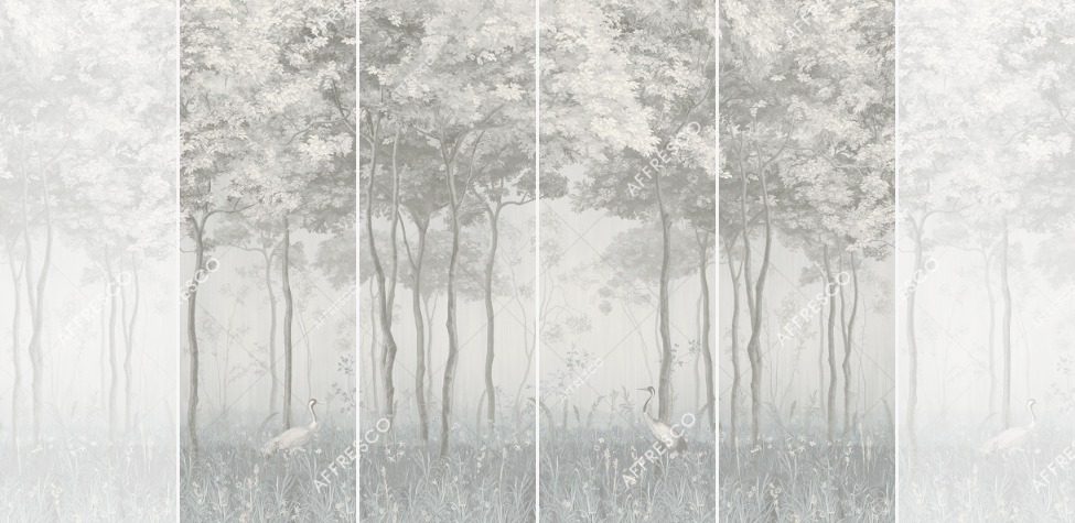 Панно Affresco Wallpaper Part 1 Forest Glade AF951-COL1 2x2,68 м
