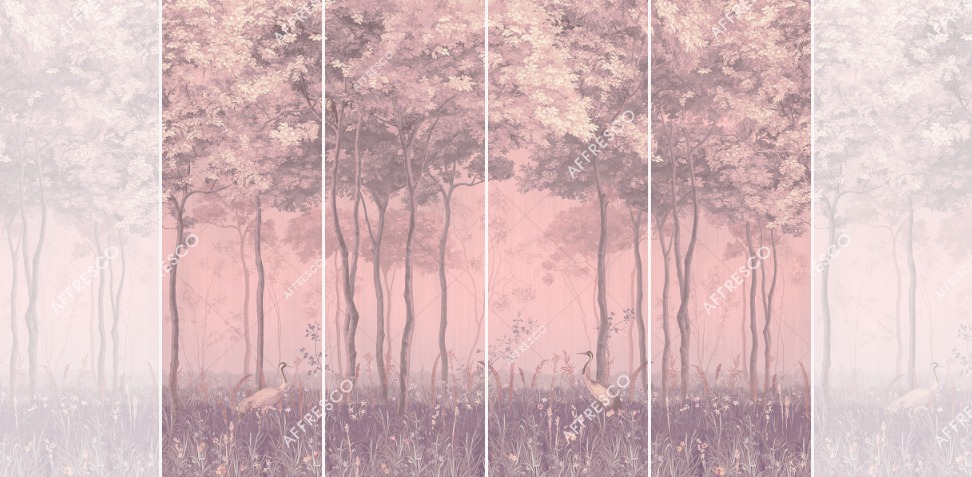 Панно Affresco Wallpaper Part 1 Forest Glade AF951-COL2 2x2,68 м